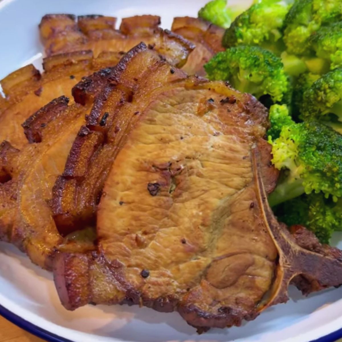 toyomansi pork chops cook